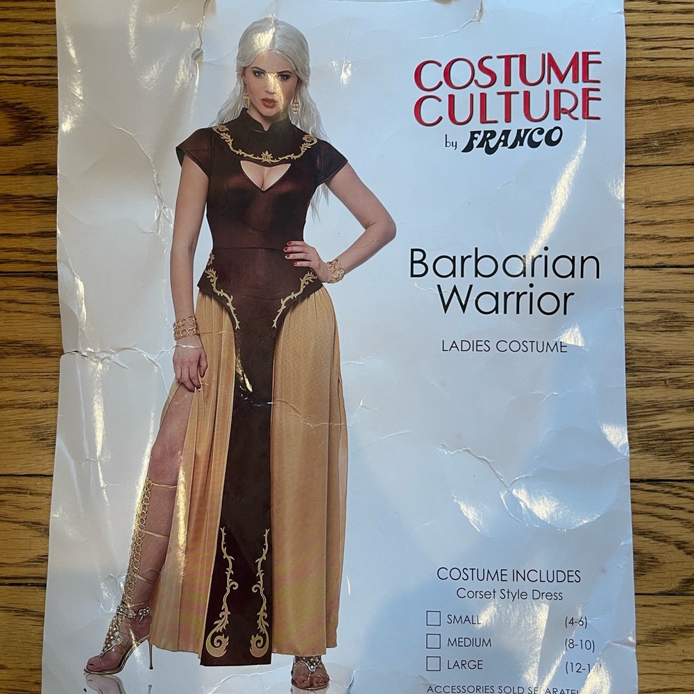 Game of Thrones House of Dragon Khaleesi or Rhaenyra adult costume INCLUDING WIG